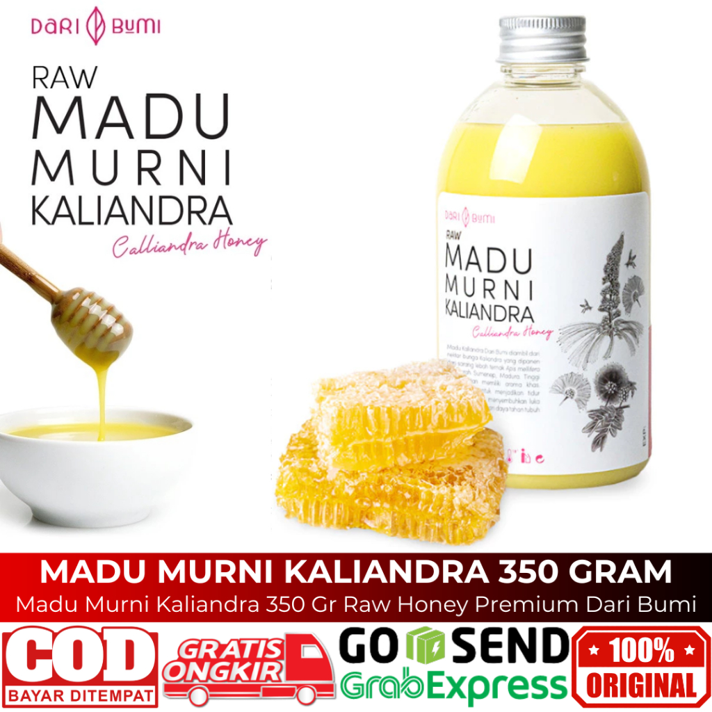 

Madu Murni Kaliandra 350 Gr Raw Honey Premium Dari Bumi