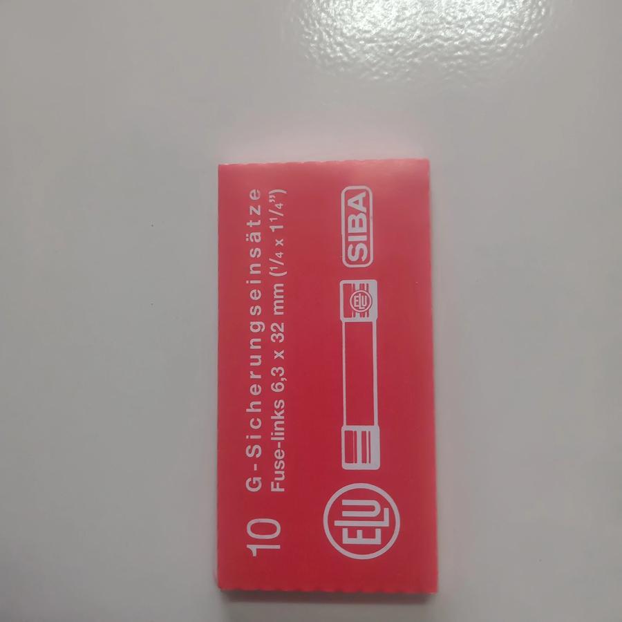 Fuse Siba 6,3x32 4A 500V Original Siba P/N.7006563
