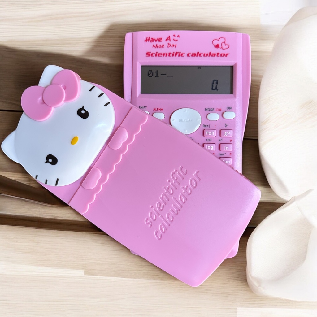 

Kalkulator Scientific karakter hello kitty dan kuromi | Kalkulator ilmiah karakter kuromi kalkulator sin cos tan