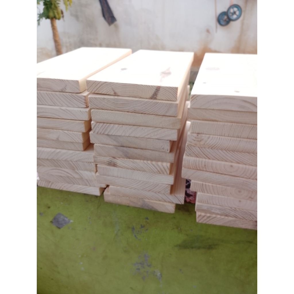 KAYU PAPAN JATI BELANDA RAK KAYU AMBALAN 14x40 CM