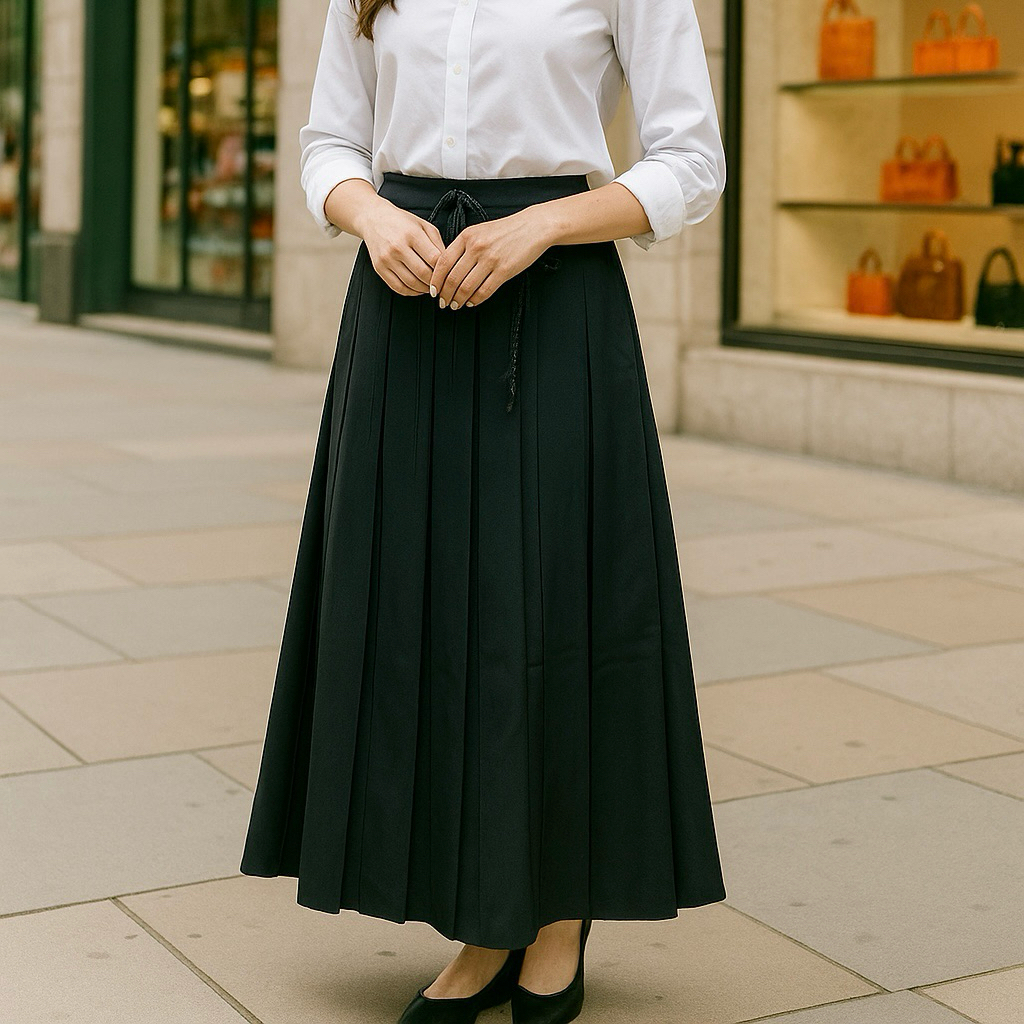 ROK PANJANG PLISKET FASHION KERJA WANITA / ROK PANJANG PLISKET FORMAL