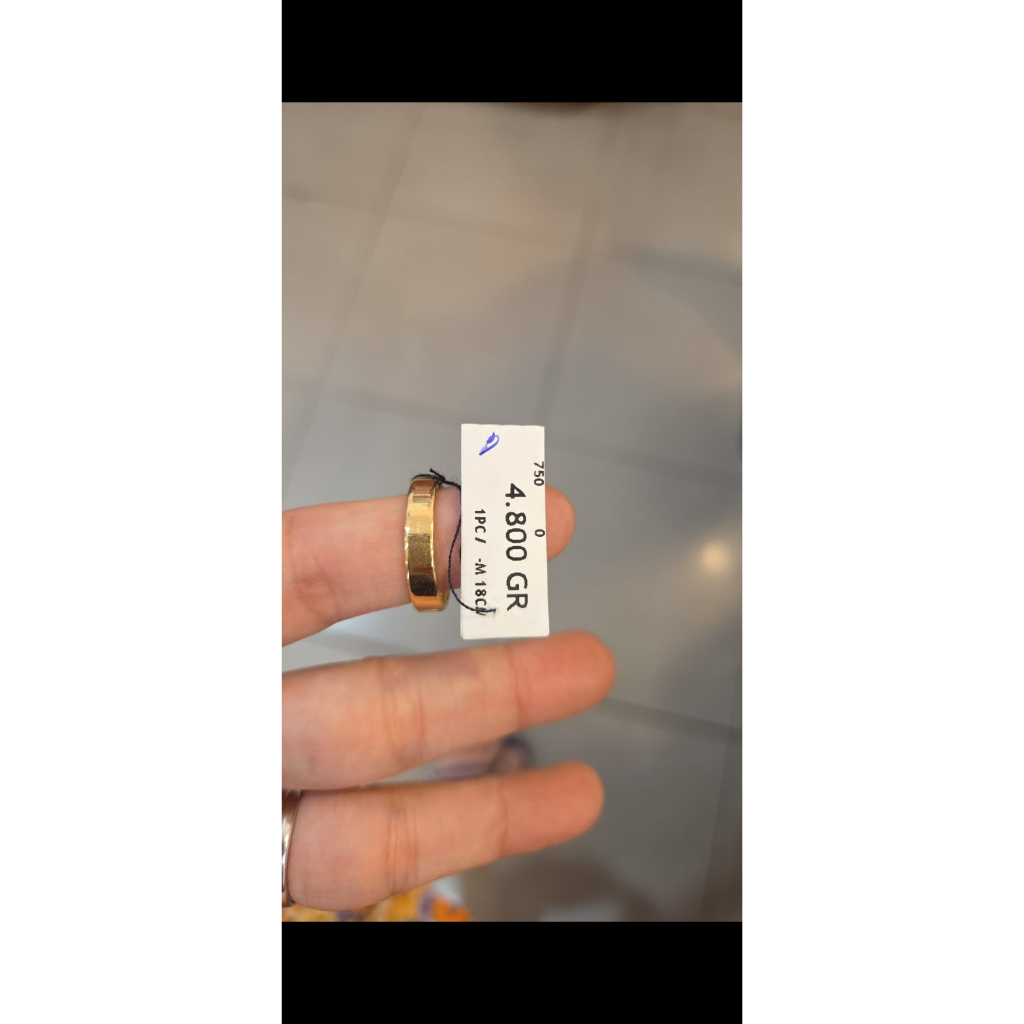 Cincin Emas 17K - Toko Emas Gajah Online 4.8 Gr kadar 750