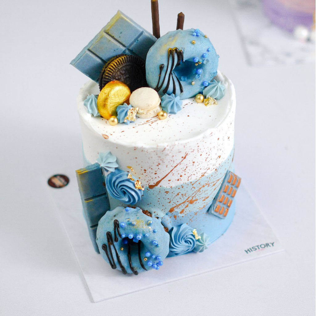 

HistoryCake Kue Tart Ulang Tahun Birthday Cake Mini Tall Mocca Choco Crunchy