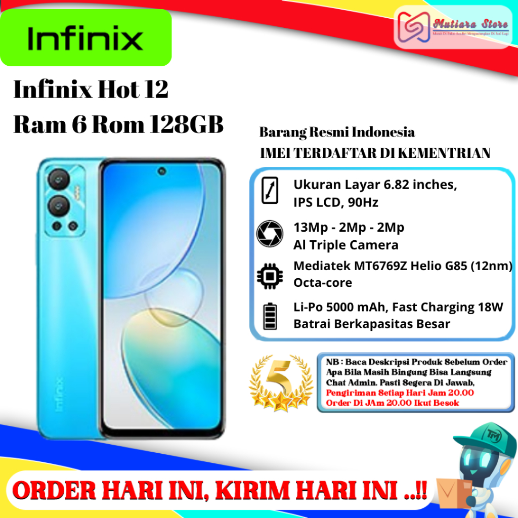 Infinix Hot 12 Ram 6 Rom 128GB