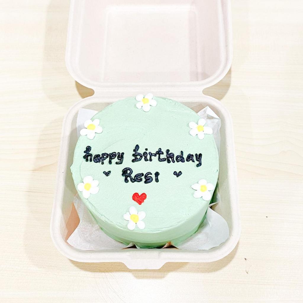

Kue Ulang Tahun/Korean Cake/Korean cake green/mini cake ultah