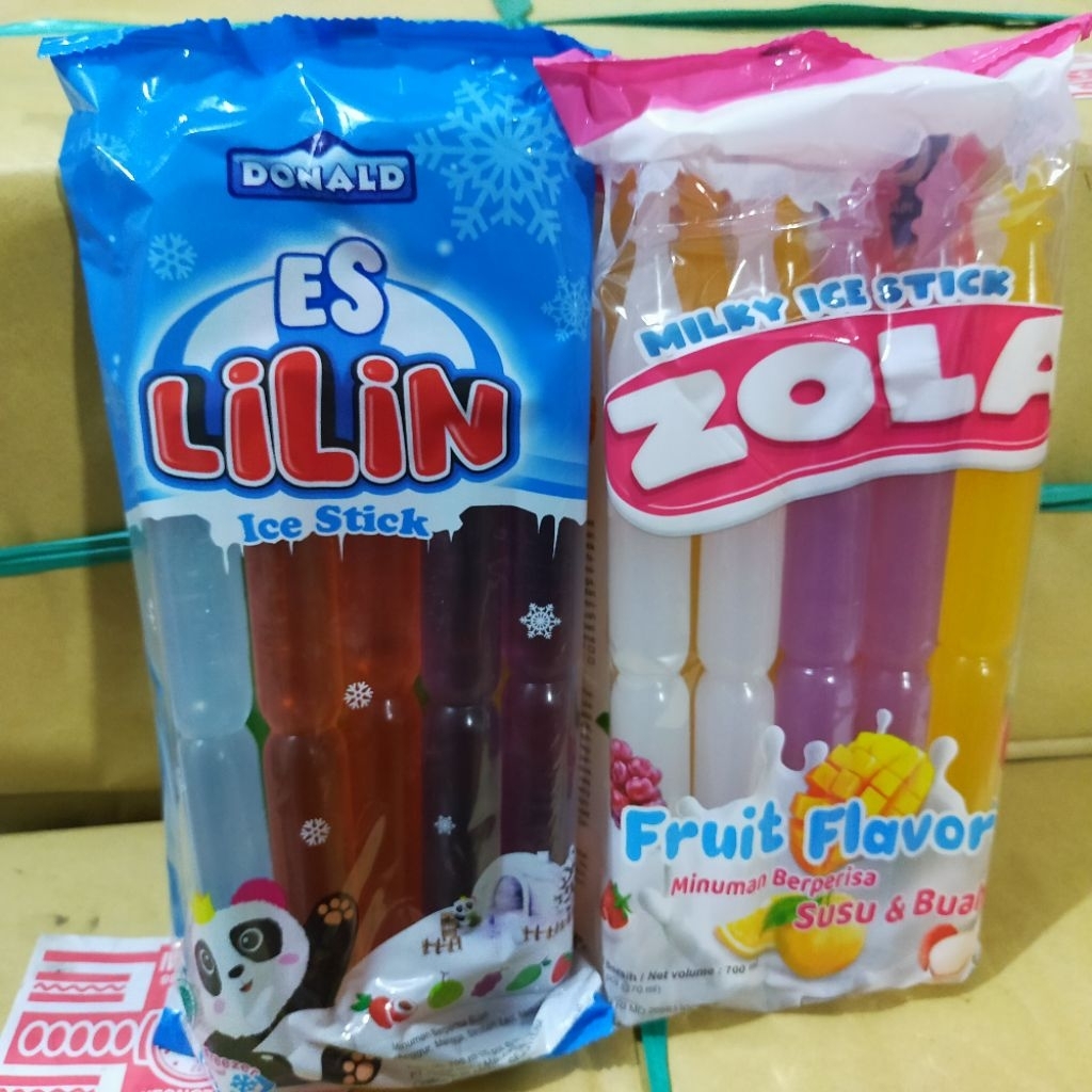 

Jelly aneka rasa bentuk stik lilin isi 15x10