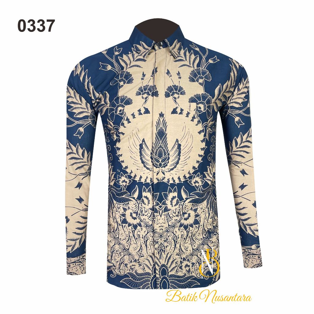 

Batik Nusantara Indonesia Kemeja Batik Slimfit Lapis Furing 0337 / Batik Pria