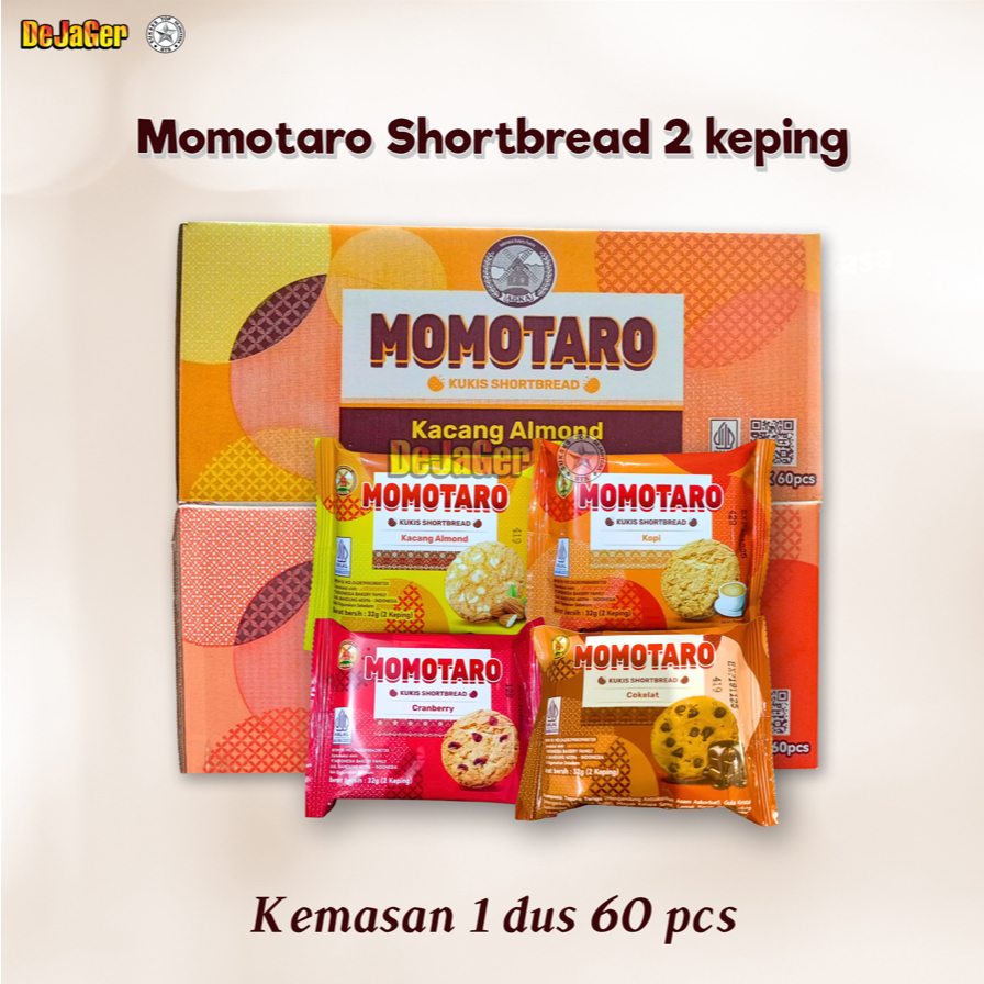 

Momotaro Kukis Shotrbread Aoka 2 Keping Kemasan 1 Dus (60 pcs)