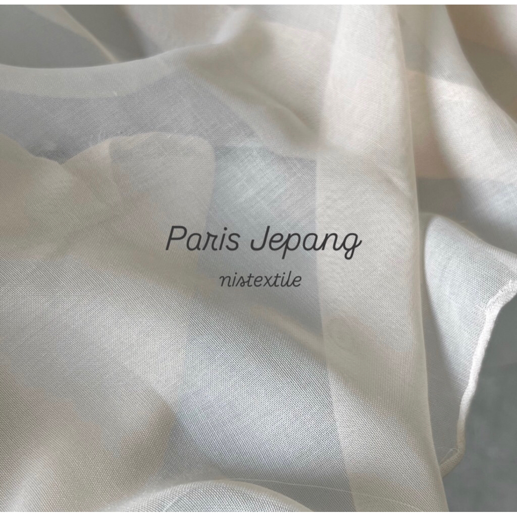 1/2 meter kain Paris Jepang bahan pashmina nistex