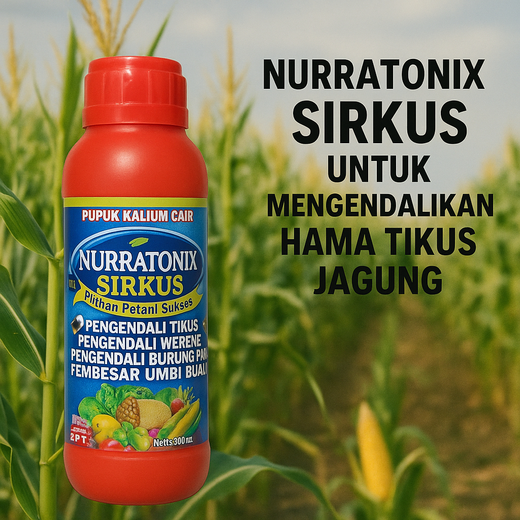 (NEW) NURRATONIX SIRKUS 500 ML Pupuk Tanaman Semprot Pengusir TikusHama Jag, Bas Tikus Sawah, Burung
