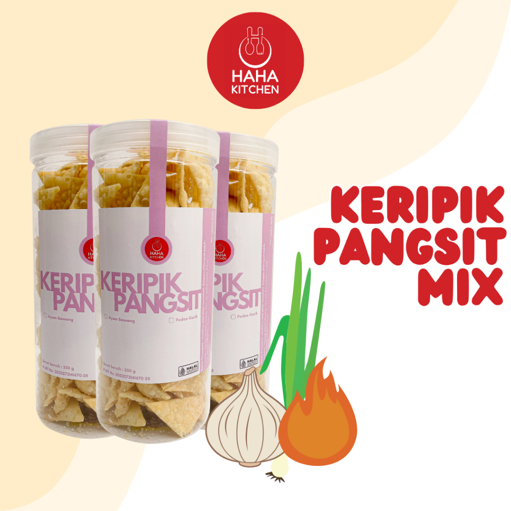 

[BUNDLE] Paket PANGSIT rasa MIX Haha Kitchen Gurih Renyah Halal
