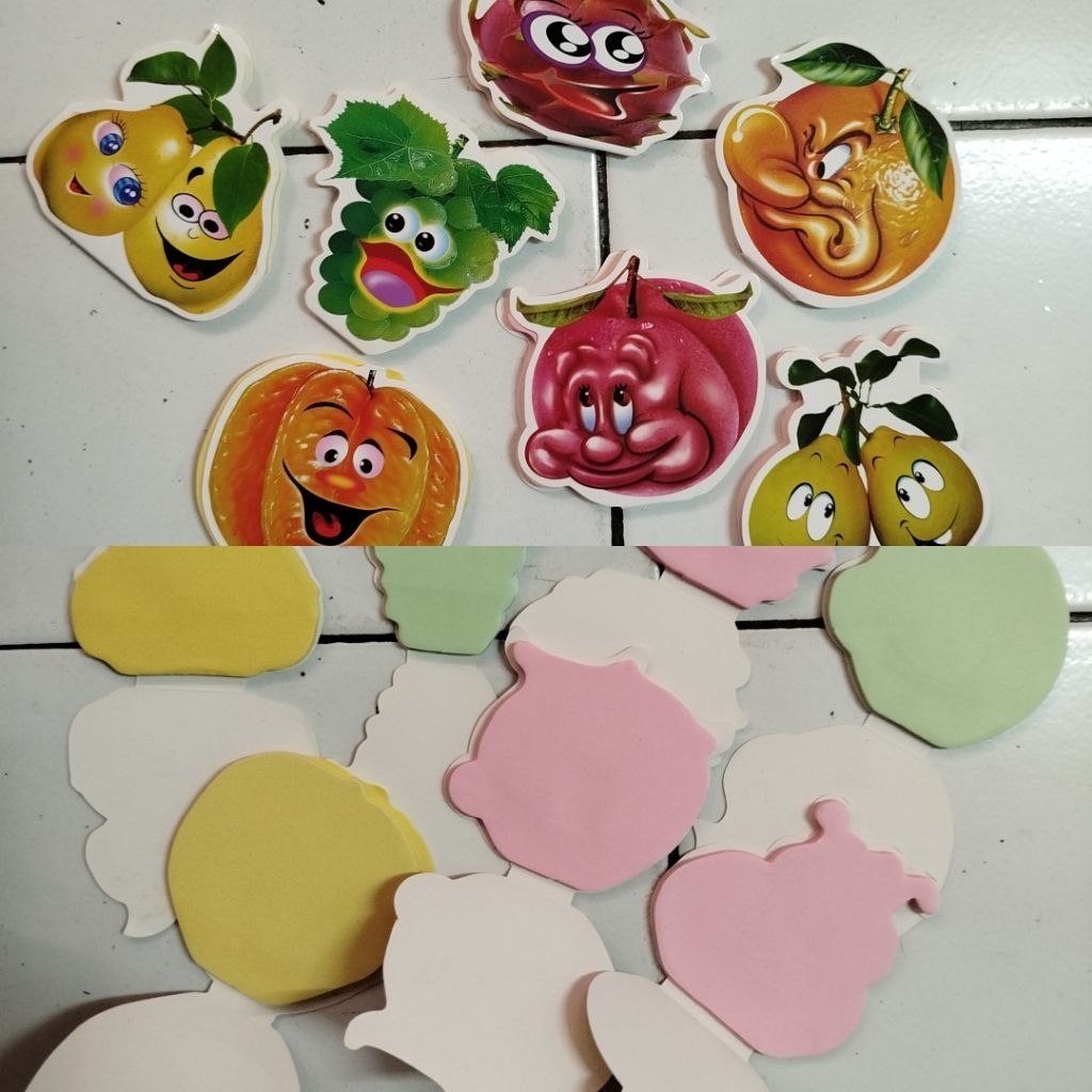 

Sticky Notes Buah / Tempelan Kertas Catatan Memo Note Buah Karakter Lucu