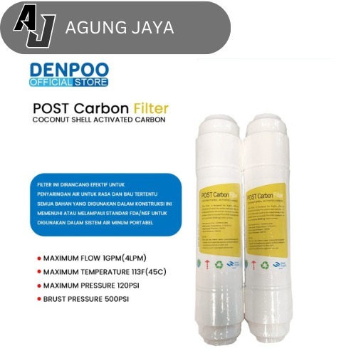 Post Carbon (T33) Filter Air Cartridge type T33 Refil DDB 59 AQUAZONE FILTER