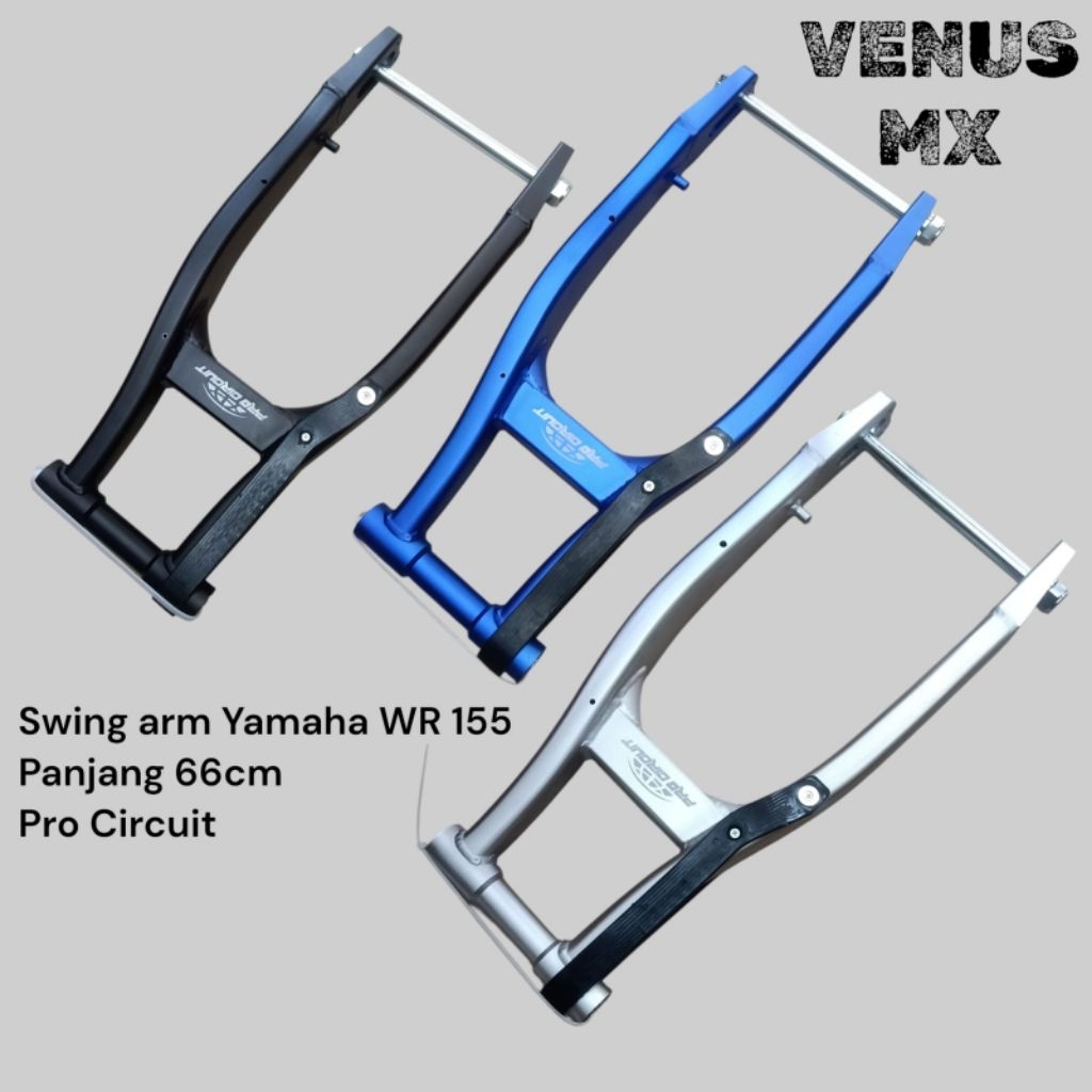Swingarm arm lengan ayun motor cross trail Yamaha WR 155 panjang 66cm Pro Circuit