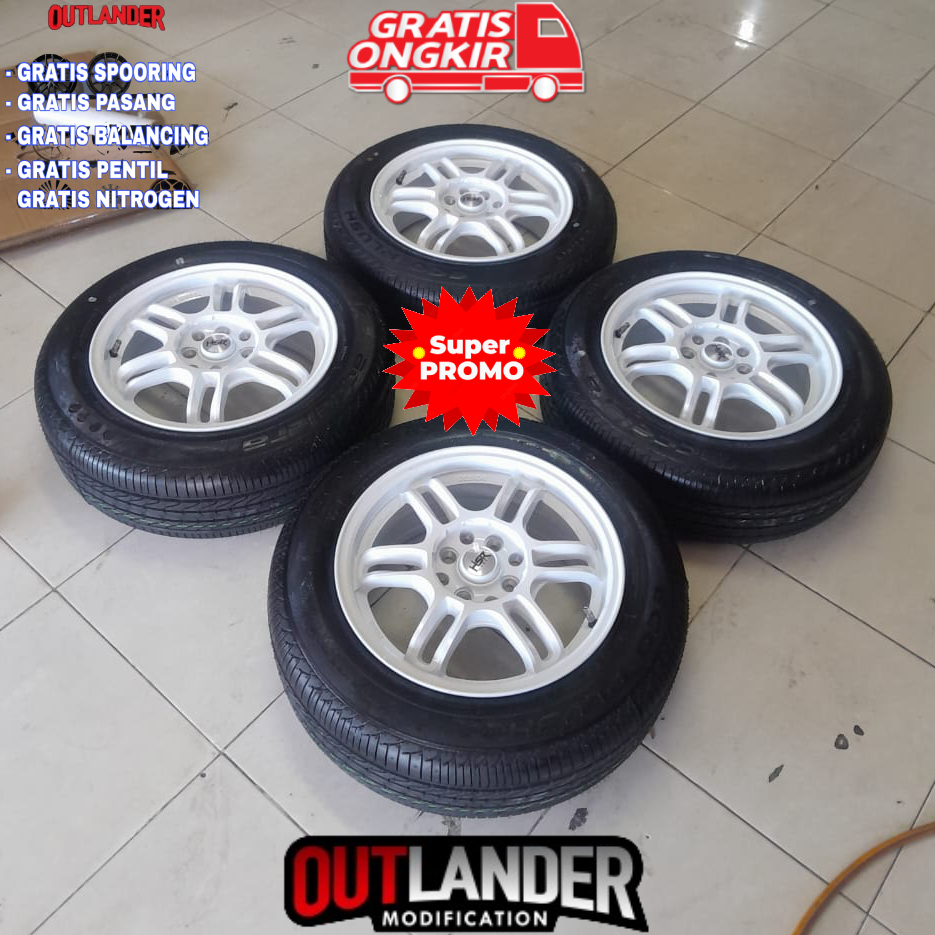 paket murah velg r15+ban 185 65 15 acc velg mobil Panther Xenia  Accord VTI Cielo dll hsr aeri r15