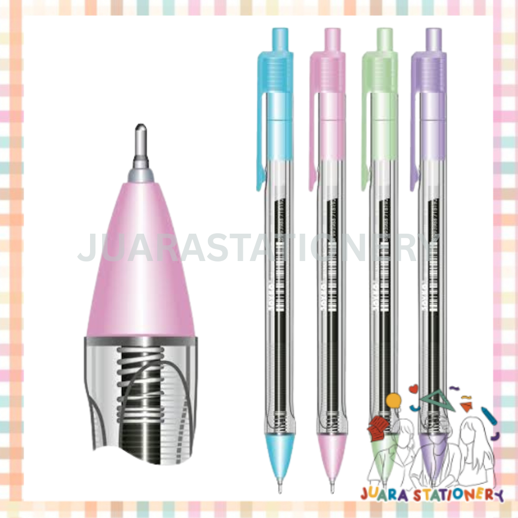 

(1493) Pulpen Joyko Vokus BP 363 Transparan / Pen Lancip Joyko 0.7mm / Bolpen Bolpoin