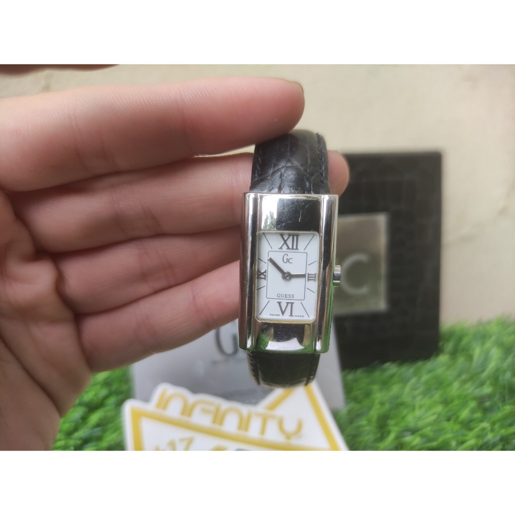 GC Collection by GUESS Original Rectaguler Watch Women Black - Jam Tangan GC by GUESS Original Pre O