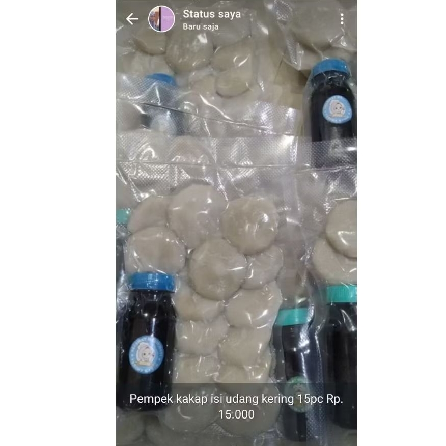 

pempek kakap isi udang kering, 15pc