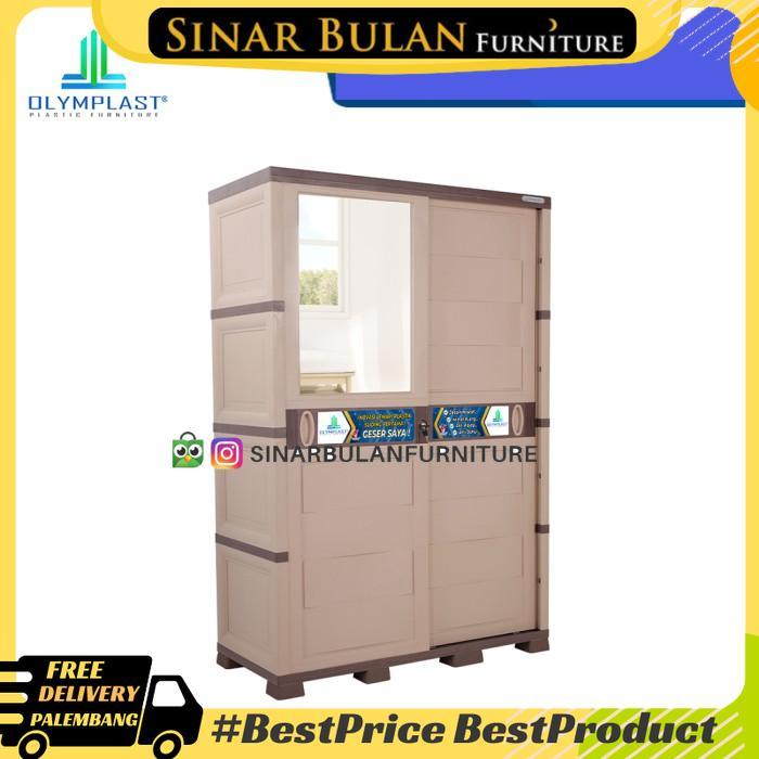 Olymplast Lemari Pakaian Sliding 2 Pintu / OTC Sliding Modern 2 Pintu / Lemari Pakaian Sliding 2 Pin