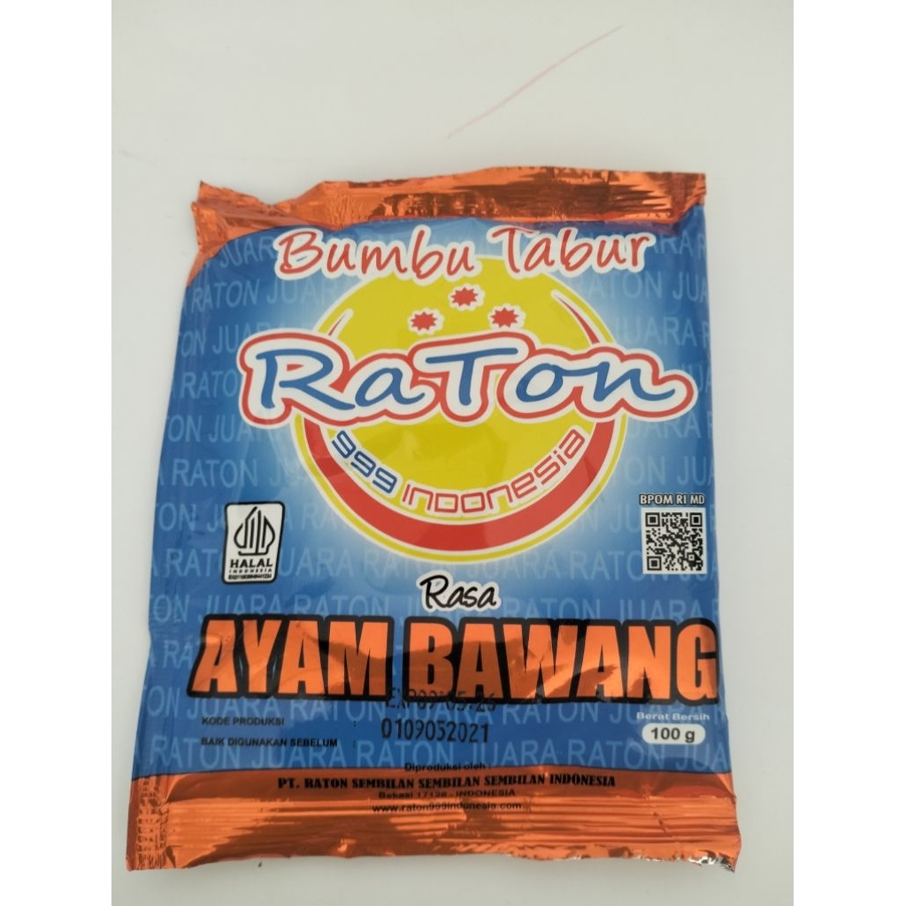 

Raton Bumbu Tabur AYAM BAWANG 100gr