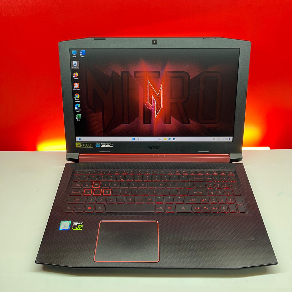 Laptop Acer Nitro 5 Intel Core i5-8300H 16GB SSD 256GB Vga GTX 1050 4GB Window11