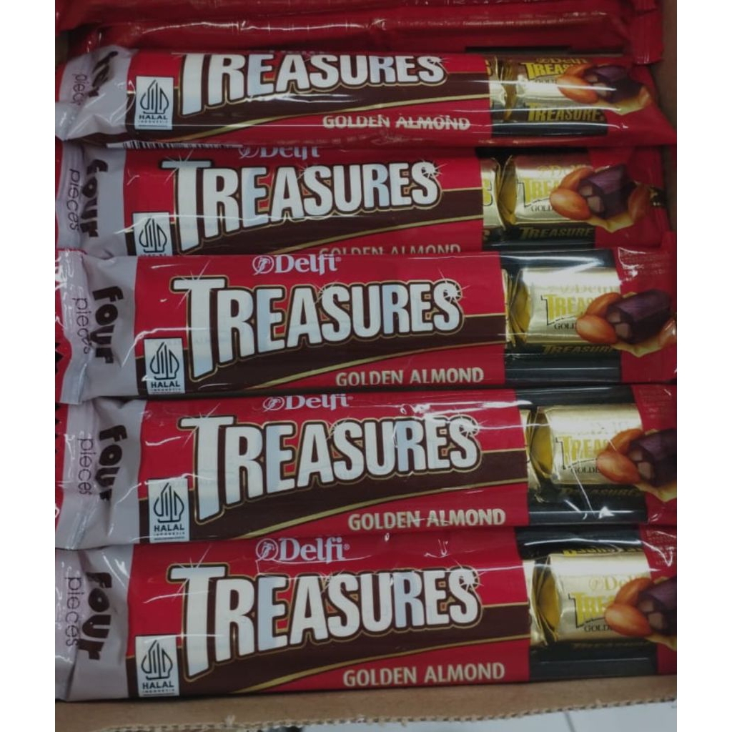 

coklat treasure golden Almond 36gr