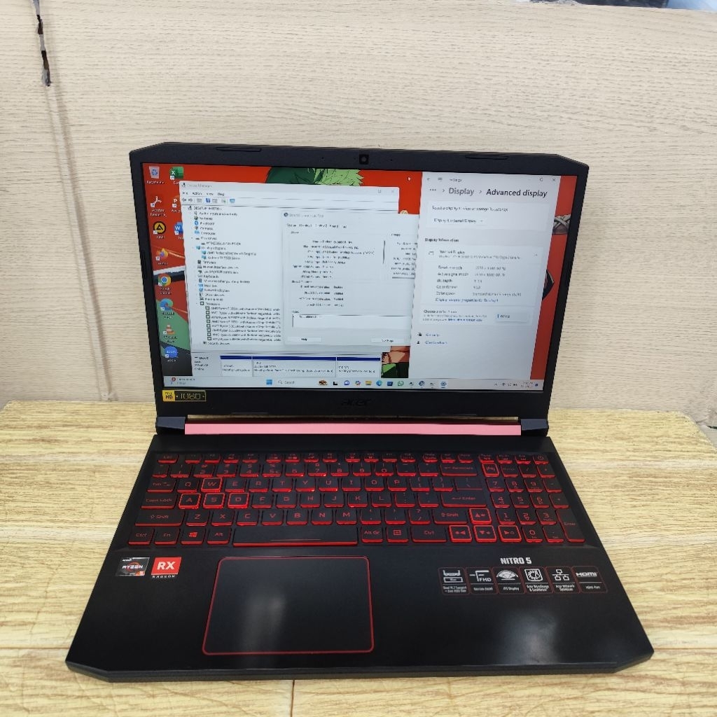 Laptop Second Acer Nitro 5 An515-43 Amd Ryzen  3550h Ram 8gb Ssd 256gb Rx 560x