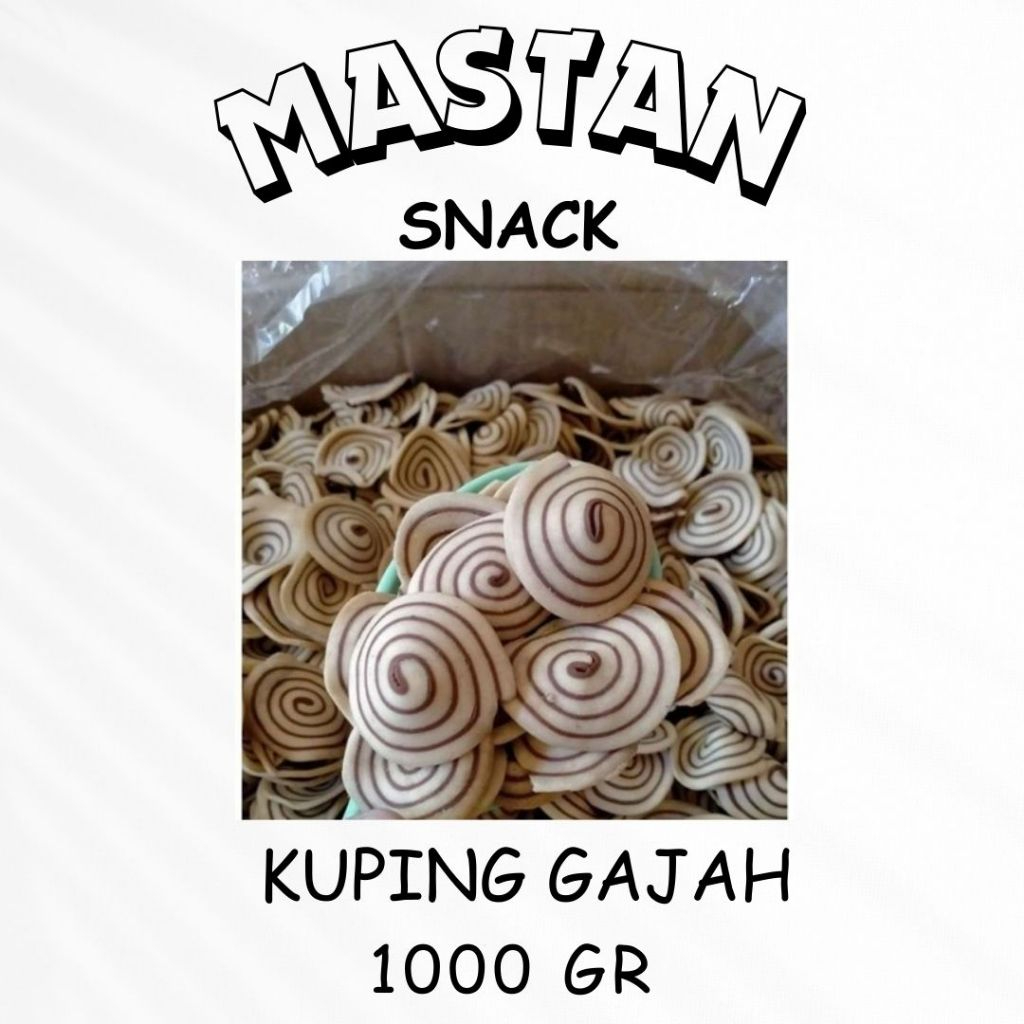 

[1kg] Kue Kuping Gajah Mini Snack Jajan Jadul