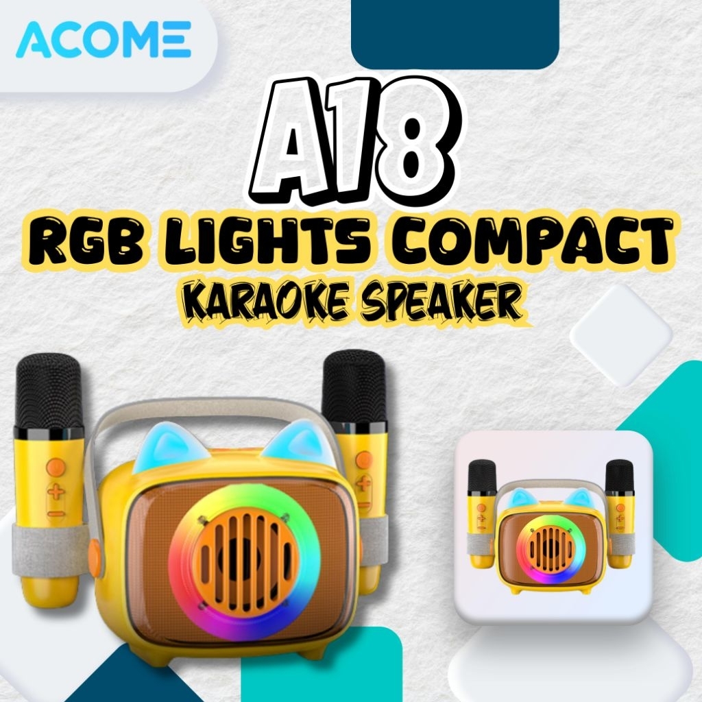 ACOME A18 KARAOKE BLUETOOTH SPEAKER High-quality Sound 10W