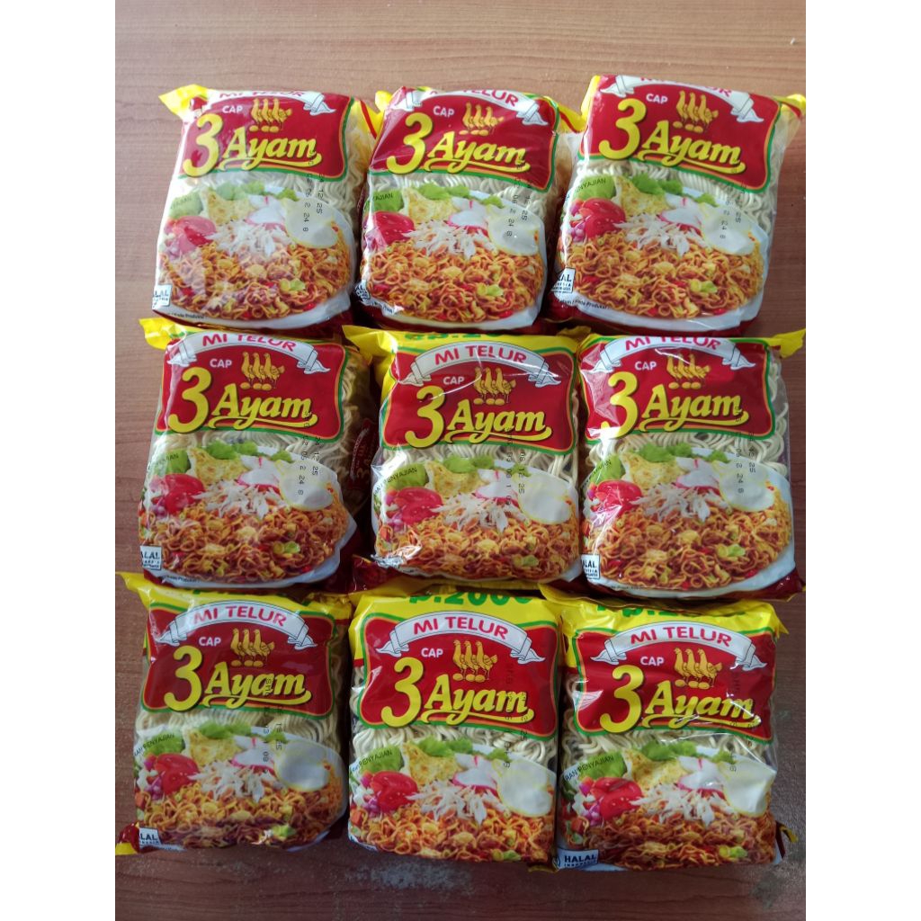 

Mie Cap 3 Ayam Mie Kering 2000an Grosir Murah