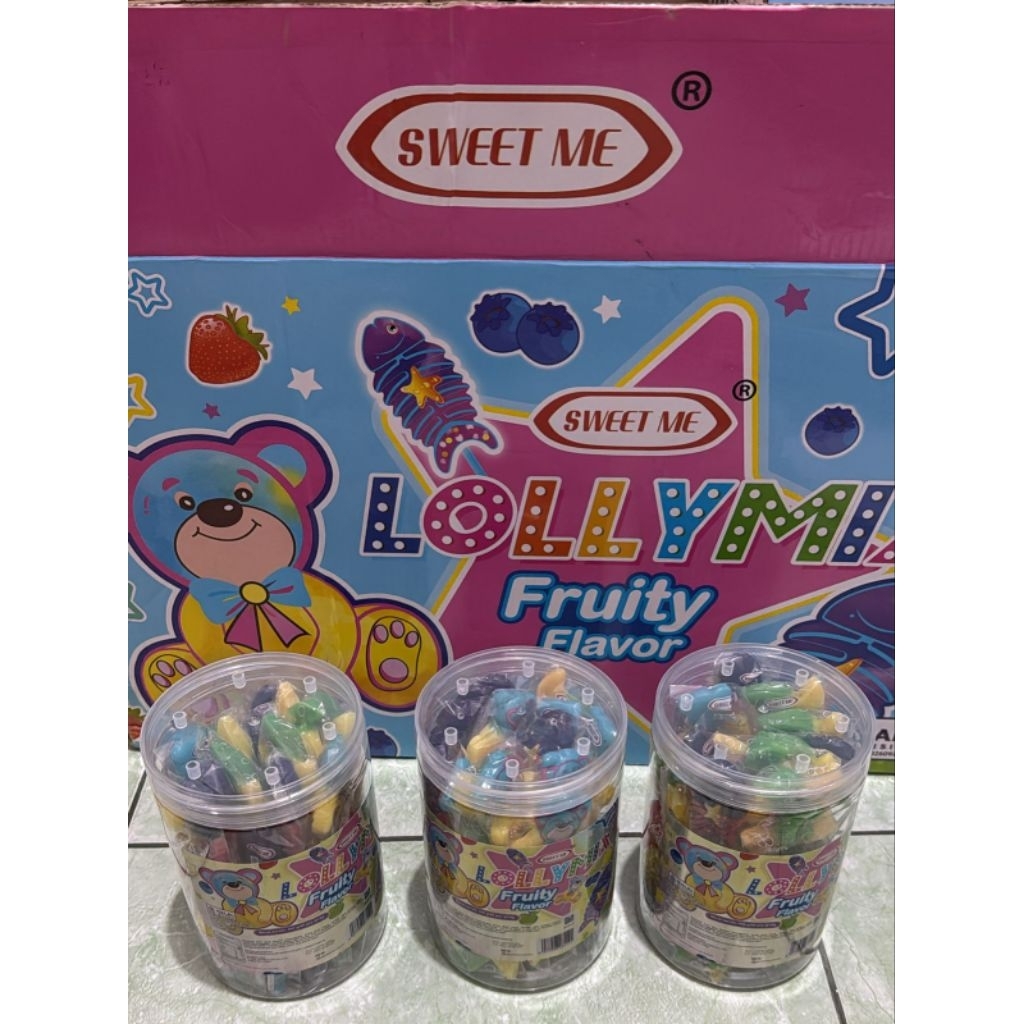 

Lollipop lollymix fruity 30pcs (permen keras aneka rasa buah)
