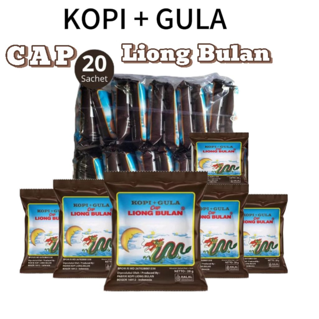 

COD 4 Pak Kopi Liong Plus Gula Isi 80 pcs