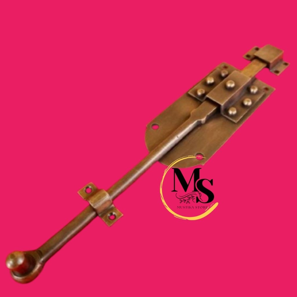 Diskon Grendel pintu pengunci pintu motif lawasan antik panjang 30 cm