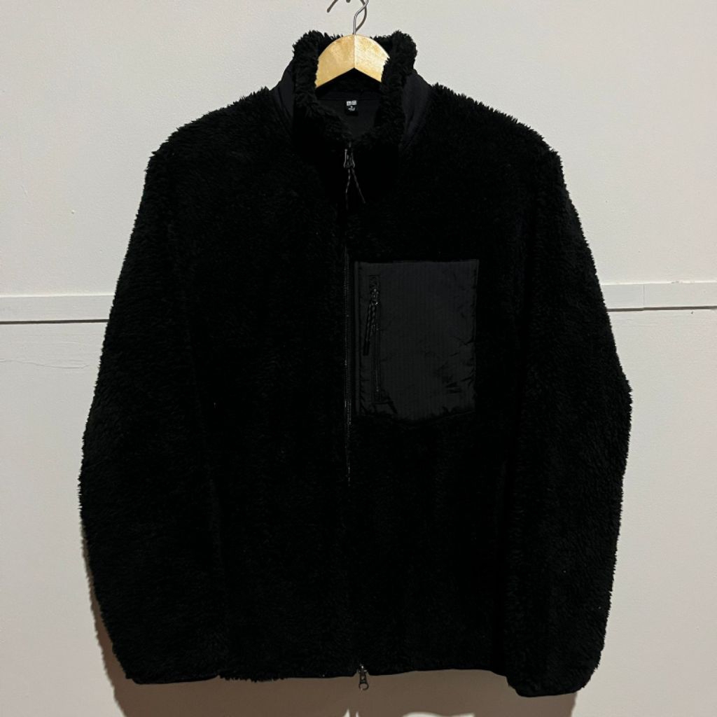 Sherpa Jacket Uniqlo Black