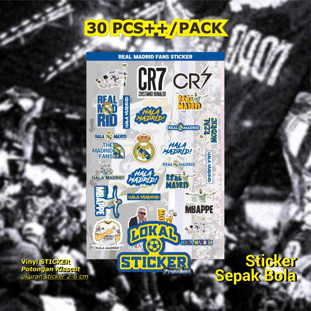 

Stiker Real Madrid Vinyl Premium – Sticker HP, Laptop, Helm, Motor, Anti Air, Awet, Keren