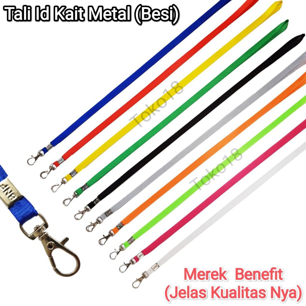 

10 Pcs Tali Id Metal 1.0cm Merek Benefit (Berkualitas)