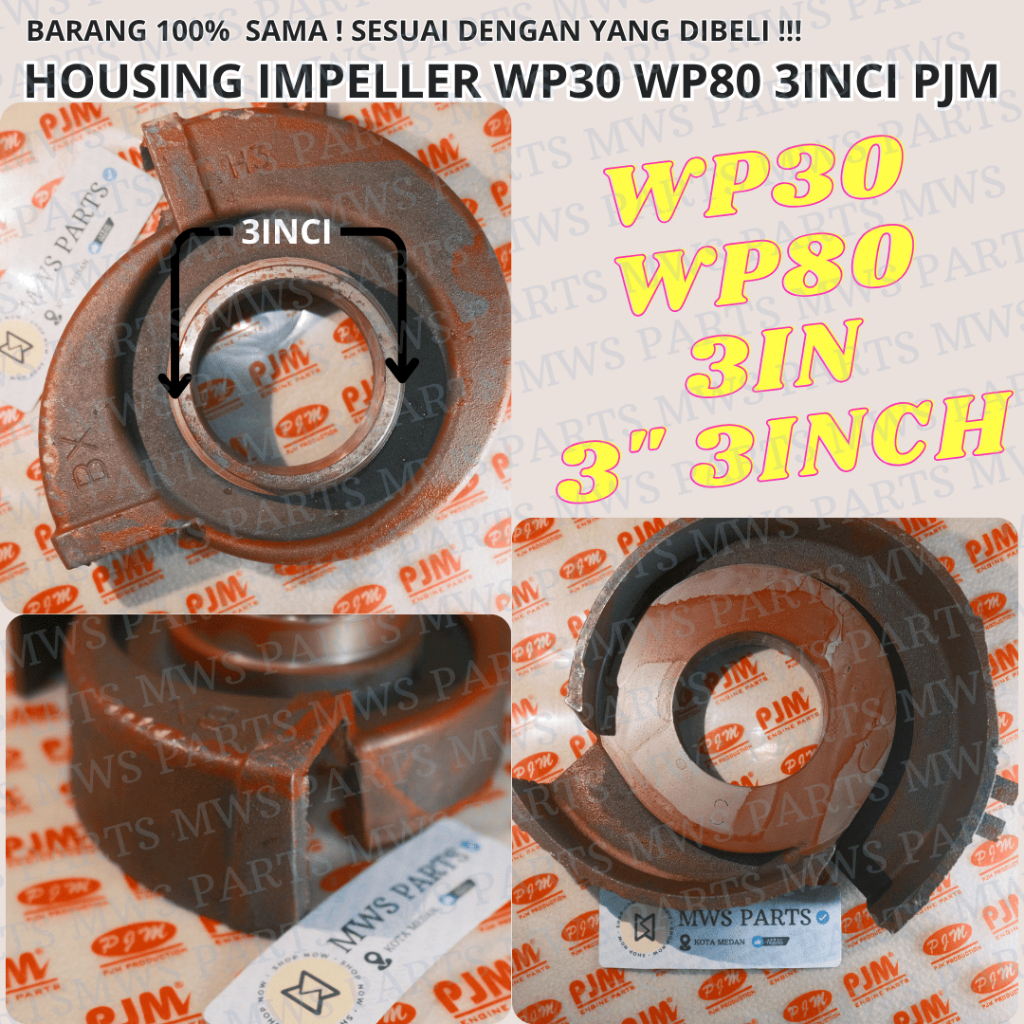 HOUSING IMPELLER WP30 WP80 RUMAH KIPAS RUMAH IMPELLER RUMAH TUTUP KIPAS KEONG RUMAH KEONGAN KIPAS PO