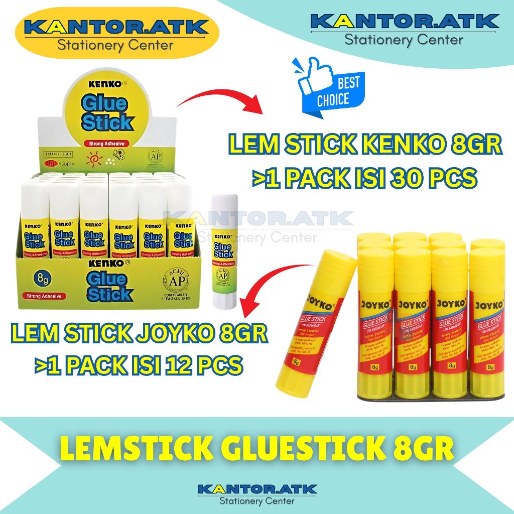 

(30PCS) Gluestick Lemstik Kenko 8Gr - 1PACK