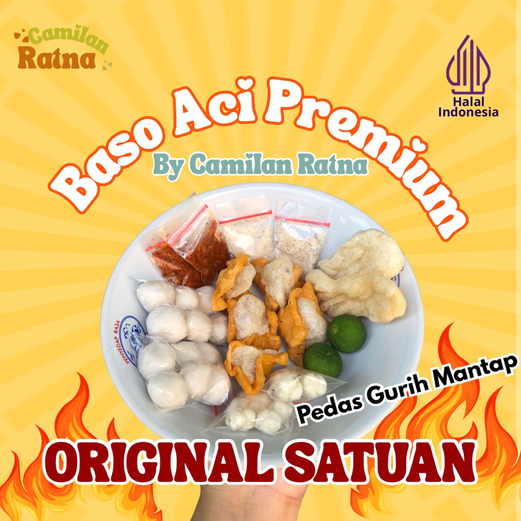 

CR - BASO ACI SATUAN BOCI INSTAN PEDAS GURIH NIKMAT | BASO ACI INSTAN BISA COD by camilan ratna