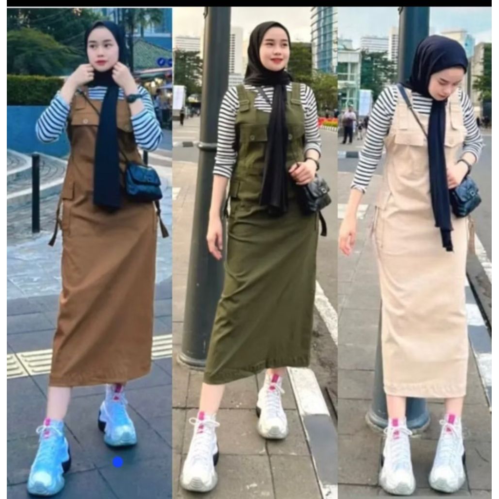 overall cargo ##baju kodok wanita## jumpsuit cargo wanita