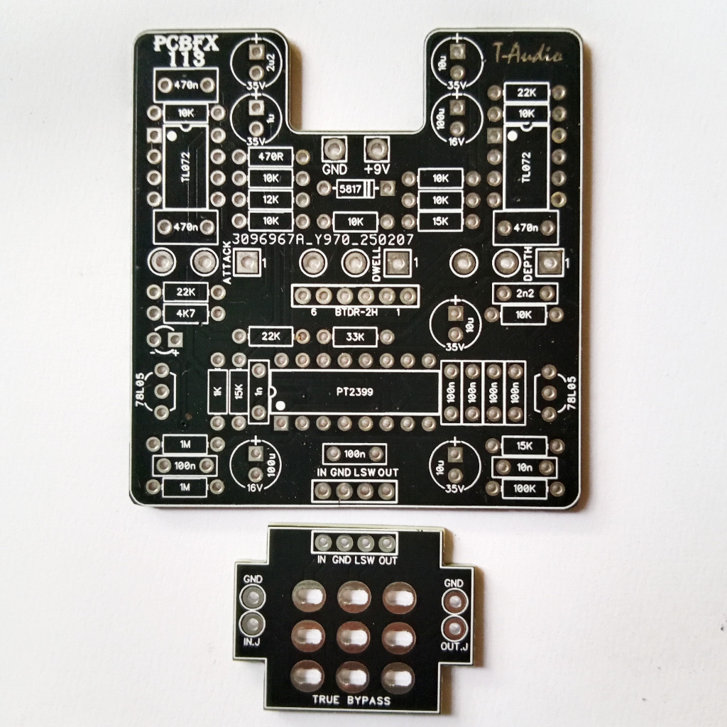 T-Audio PCBFX-113 Based on EQD Ghost Echo Reverb BTDR-2 Guitar Effect PCB DIY