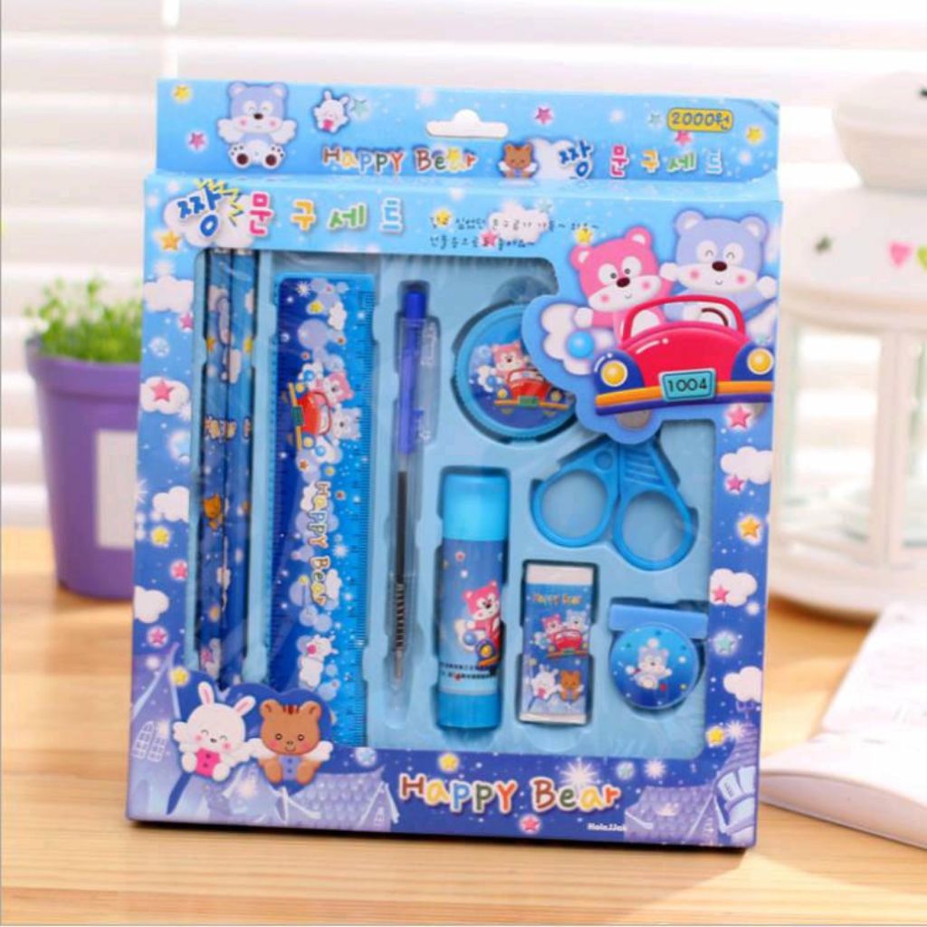 

Pencil Full Set Lengkap Alat Tulis Anak Sekolah 9 in1 Set Motif