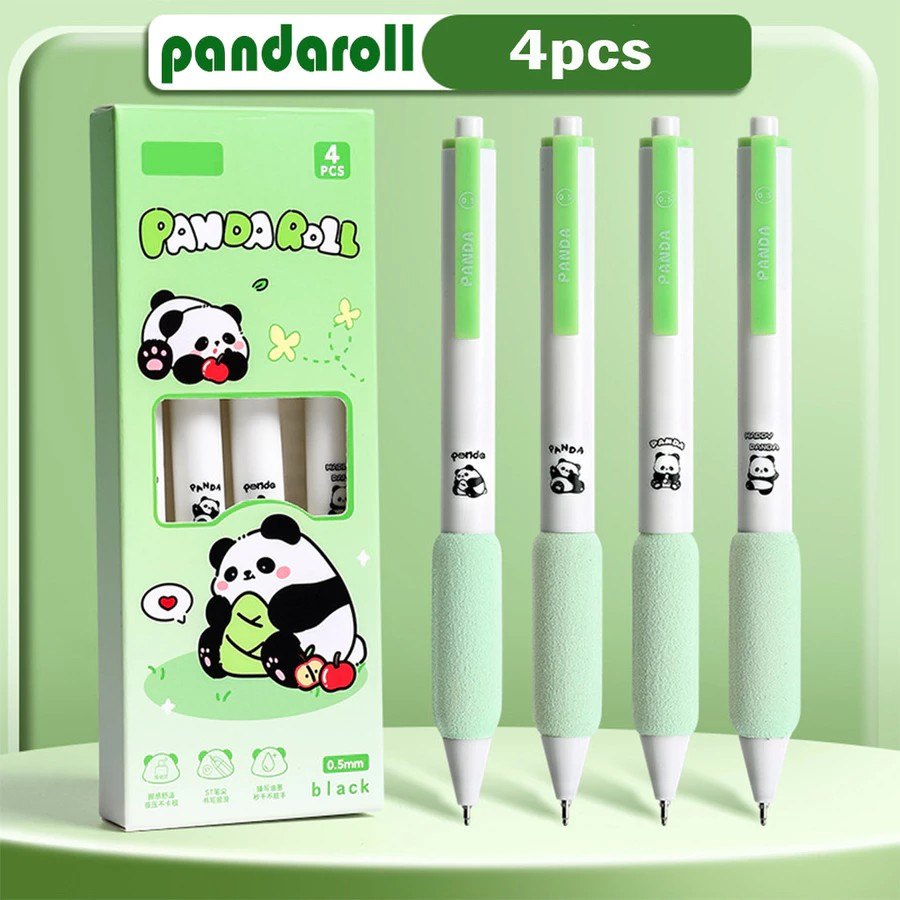 

[PG-ATK] Pena Gel Isi 4 Set Pulpen Mekanik Aesthetic Box Pen Motif Lucu Warna Hijau