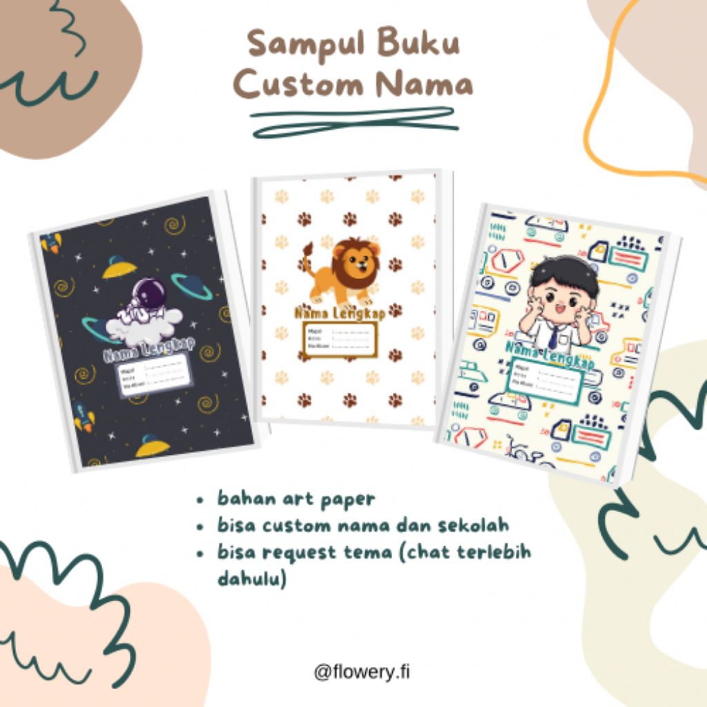 

SAMPUL BUKU CUSTOM NAMA / SAMPUL BUKU SIDU DAN BIGBOSS