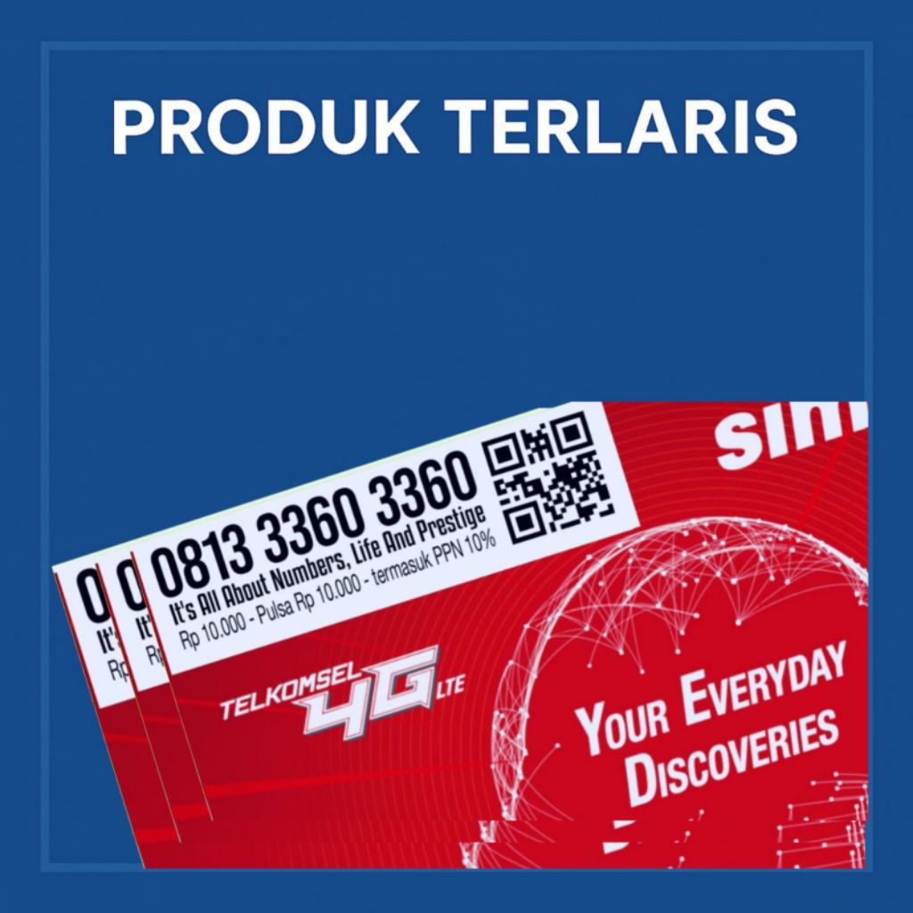 Promo Kartu Perdana Cantik Telkomsel 12Digit Bonus Kuota 3000GB Support jaringan 4G&5G