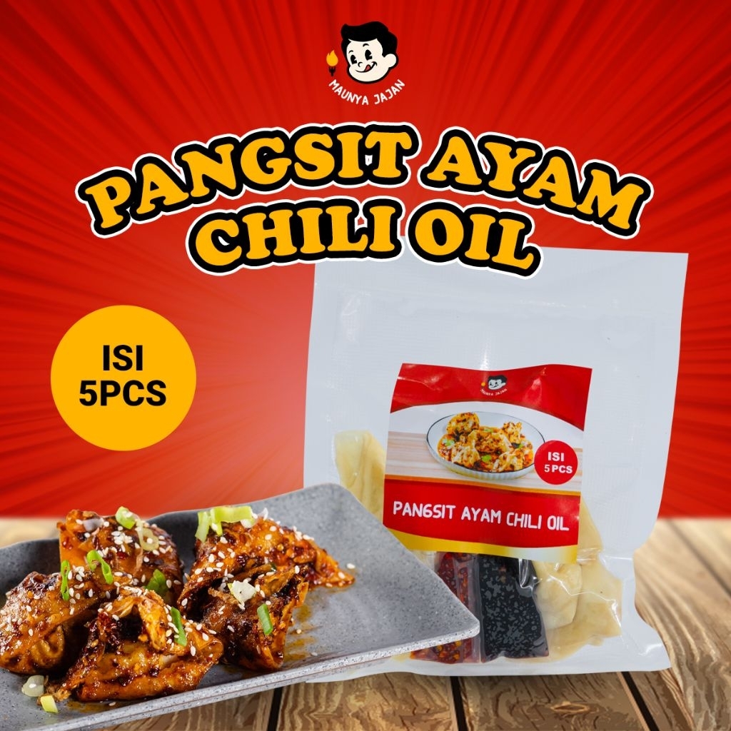 

PANGSIT AYAM CHILI OIL ISI 5PCS