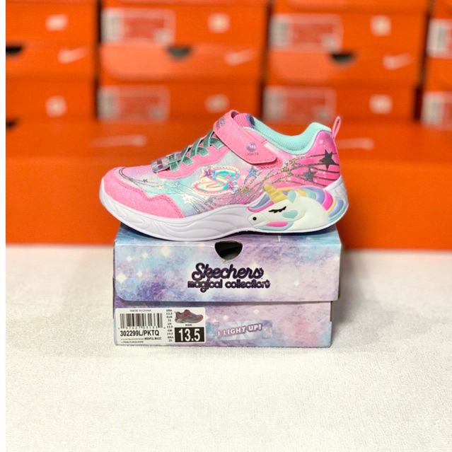 SEPATU ANAK / KIDS S LIGHTS UNICORN DREAMS ORIGINAL (302299L/PKTQ)