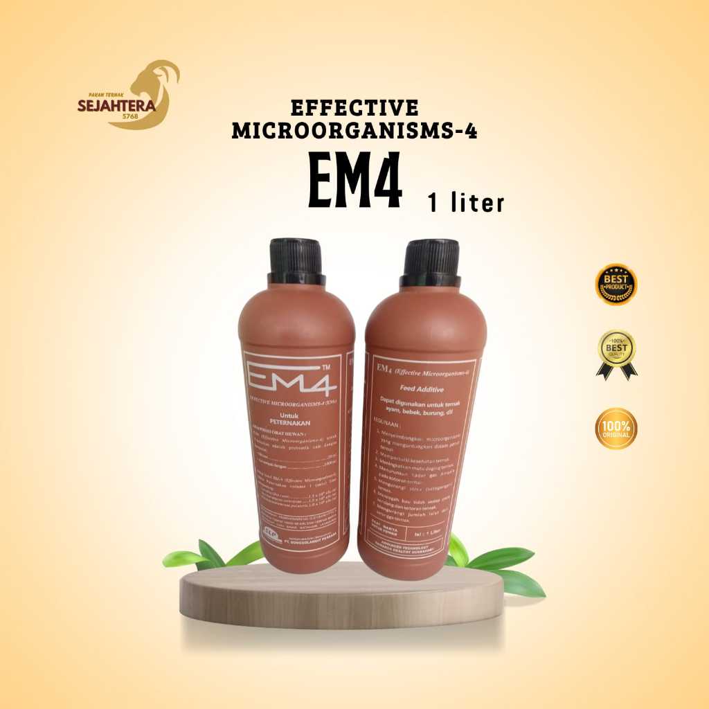 EM4 Ternak Coklat Kemasan 1 Liter - Pupuk M4 Compatible