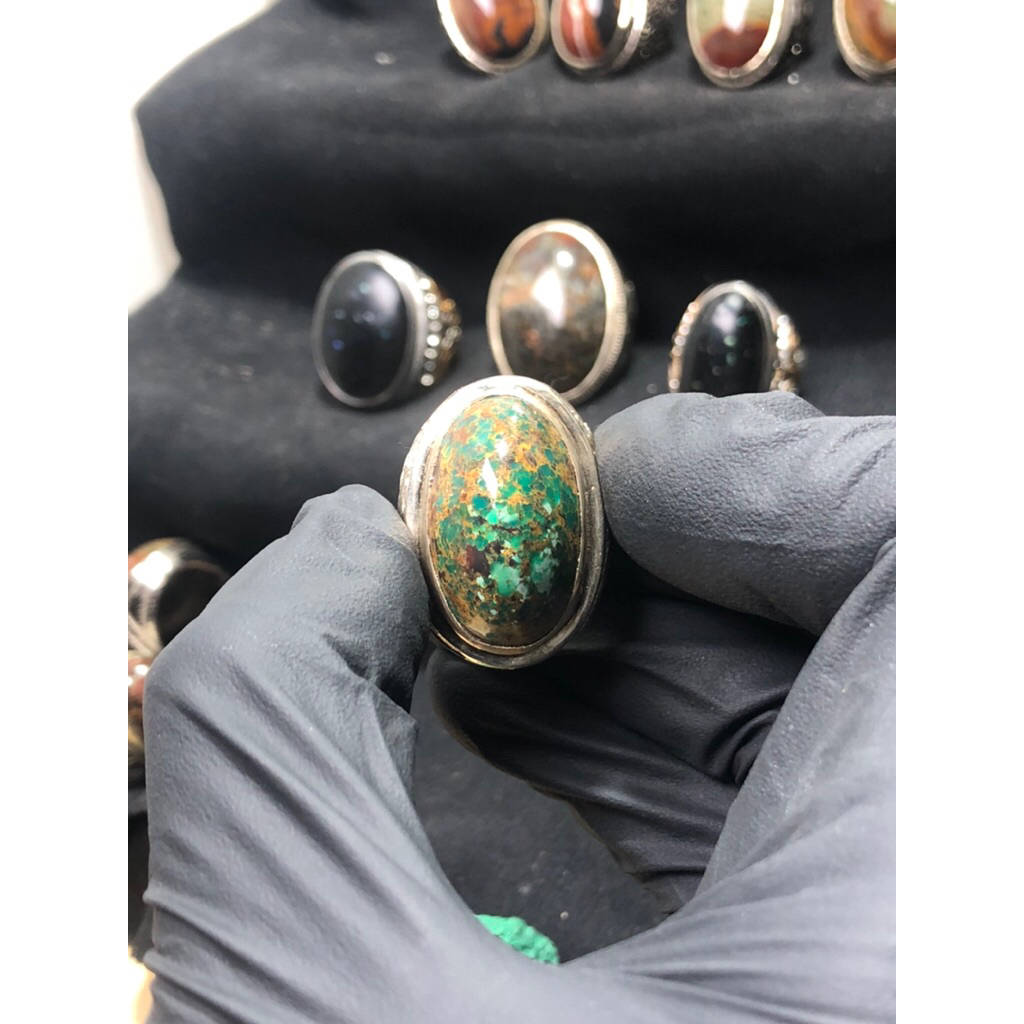 Batu Pirus Persia Ring Perak