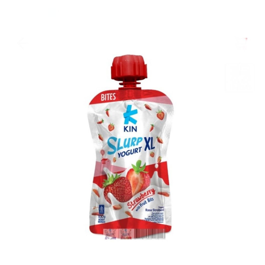 

kin slurp XL strawberry pouch 100 gr